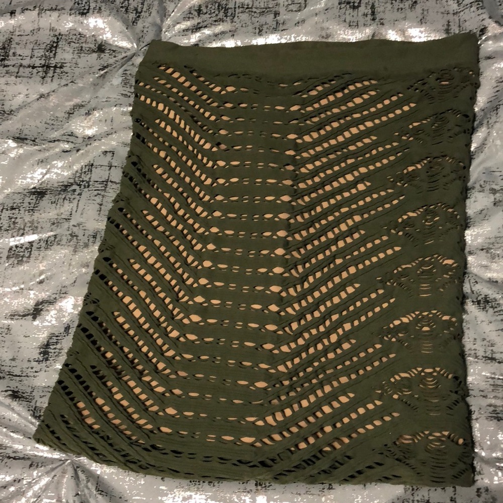 Crochet mini skirt